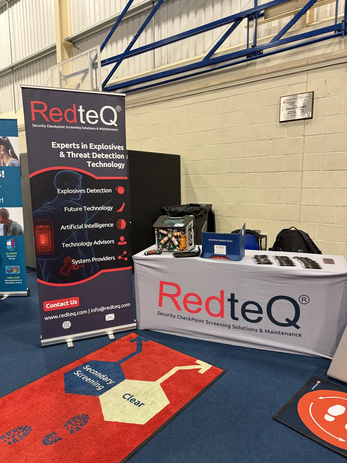 RedteQ stand at a Farnborough sixth form careers day