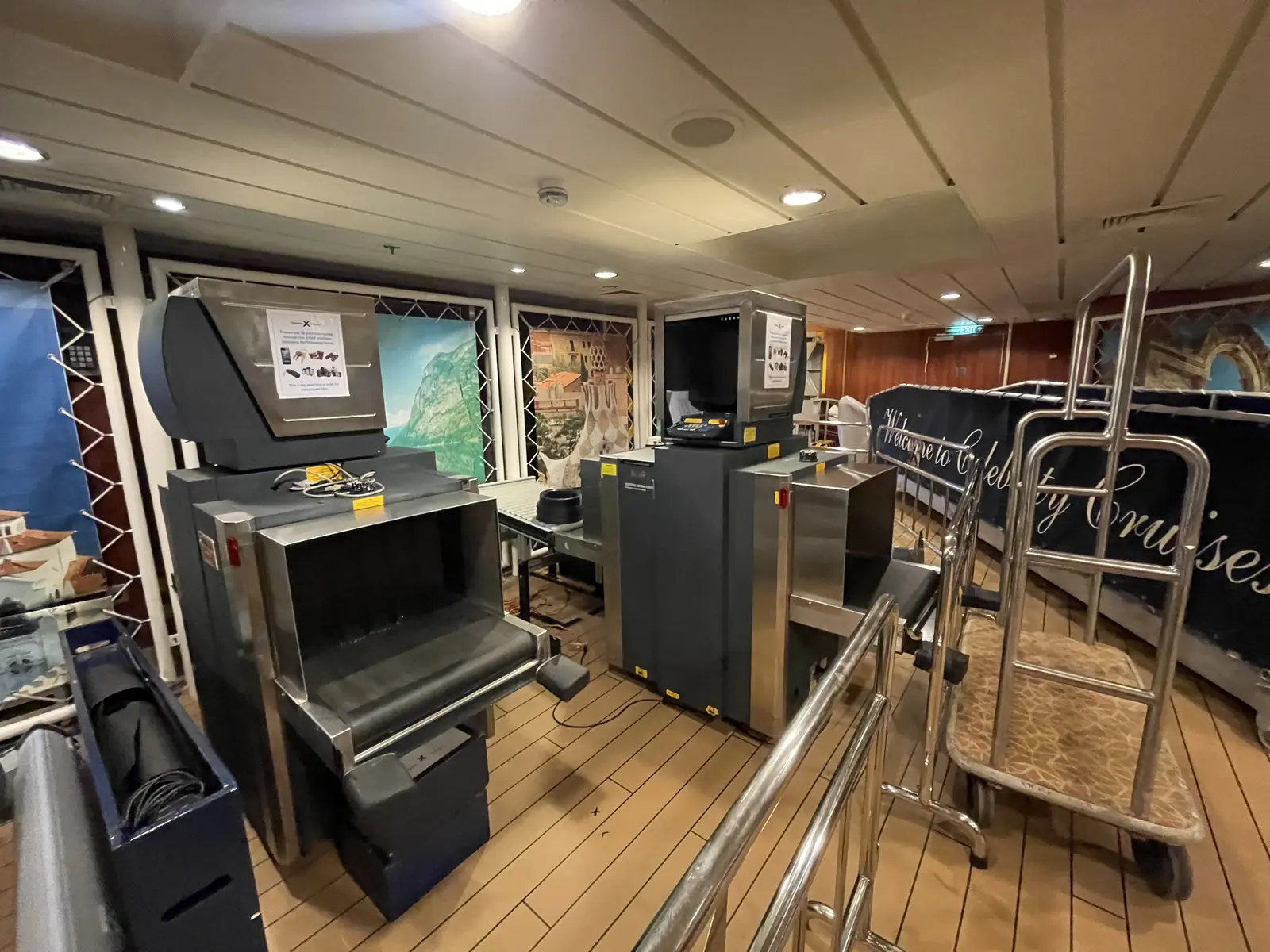 X-ray machines serviced by RedteQ aboard a cruise ship