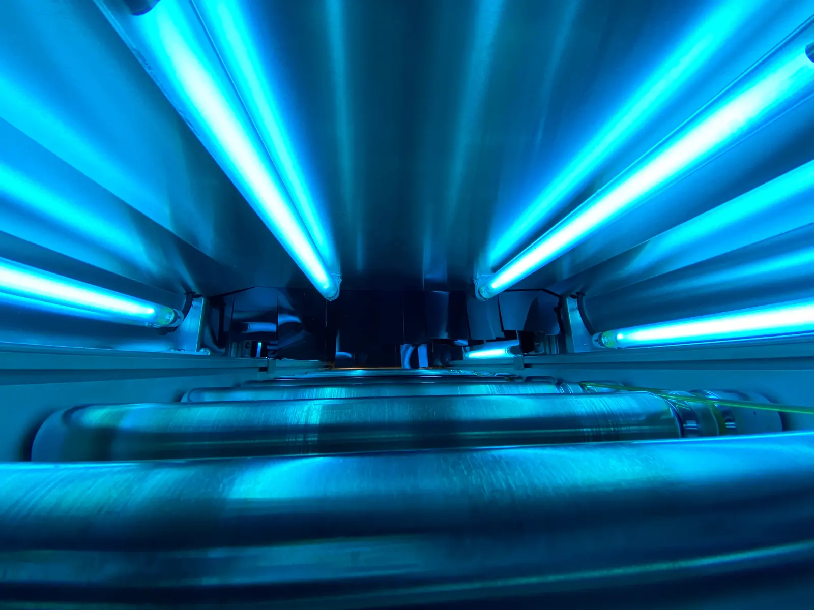 Inside the RedteQ UVC disinfection tunnel built for Eurostar security trays