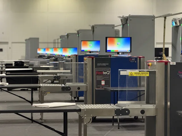 Large religious event screening lanes installed by RedteQ