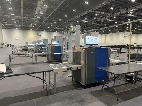 Large religious event screening lanes installed by RedteQ