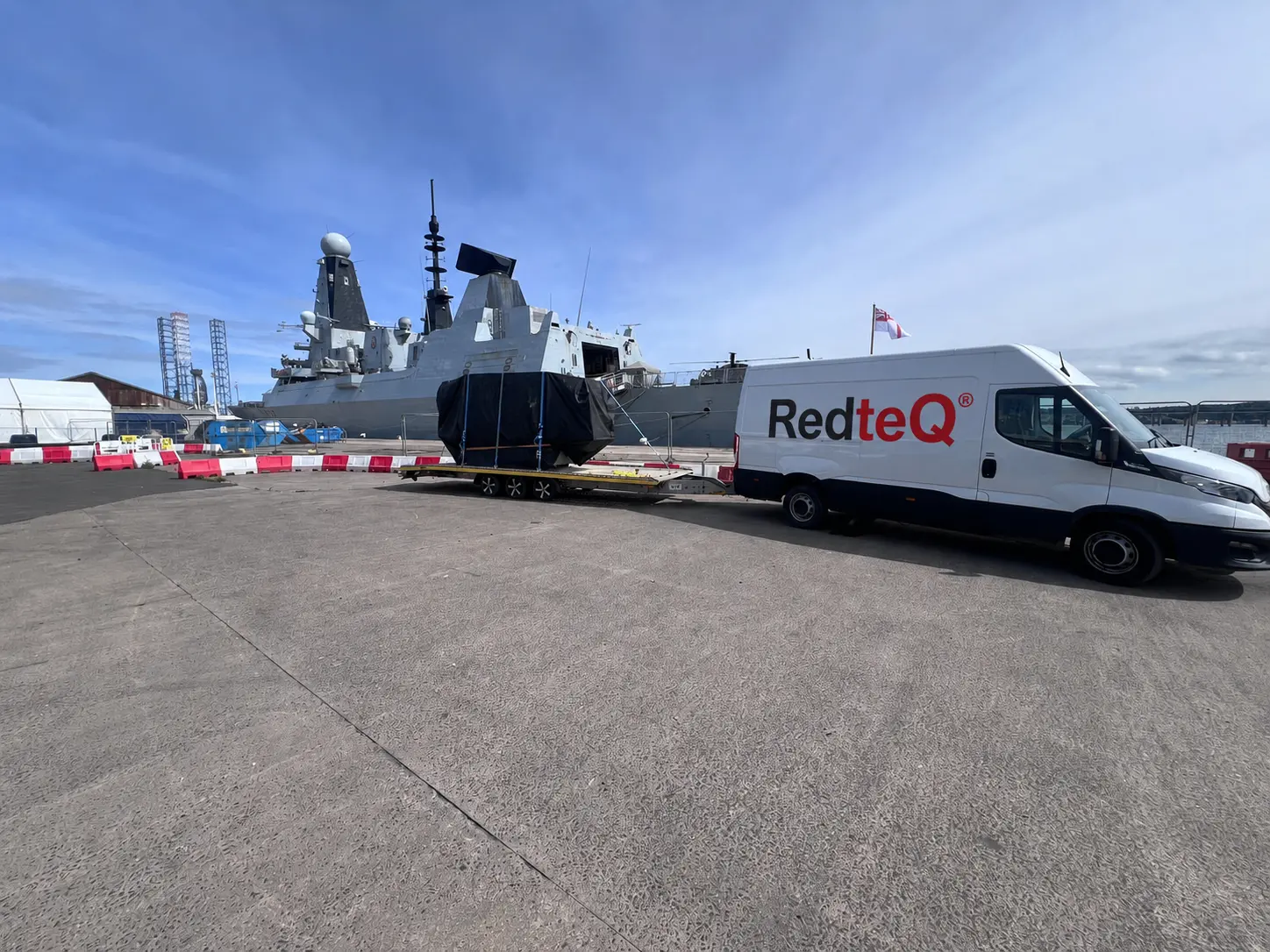 Trailer move of a security X-ray machine