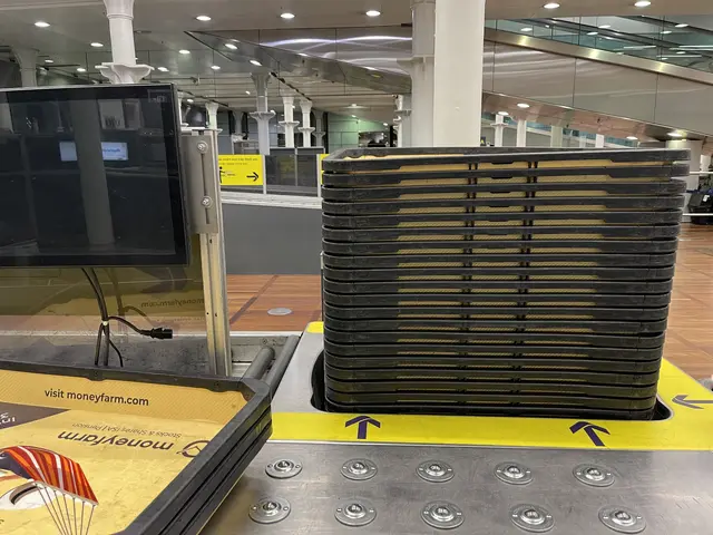 Tray return system with stacked security trays
